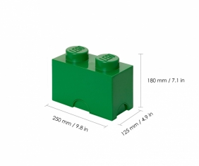 LEGO, Pojemnik klocek Brick 2 - Zielony (40021734)